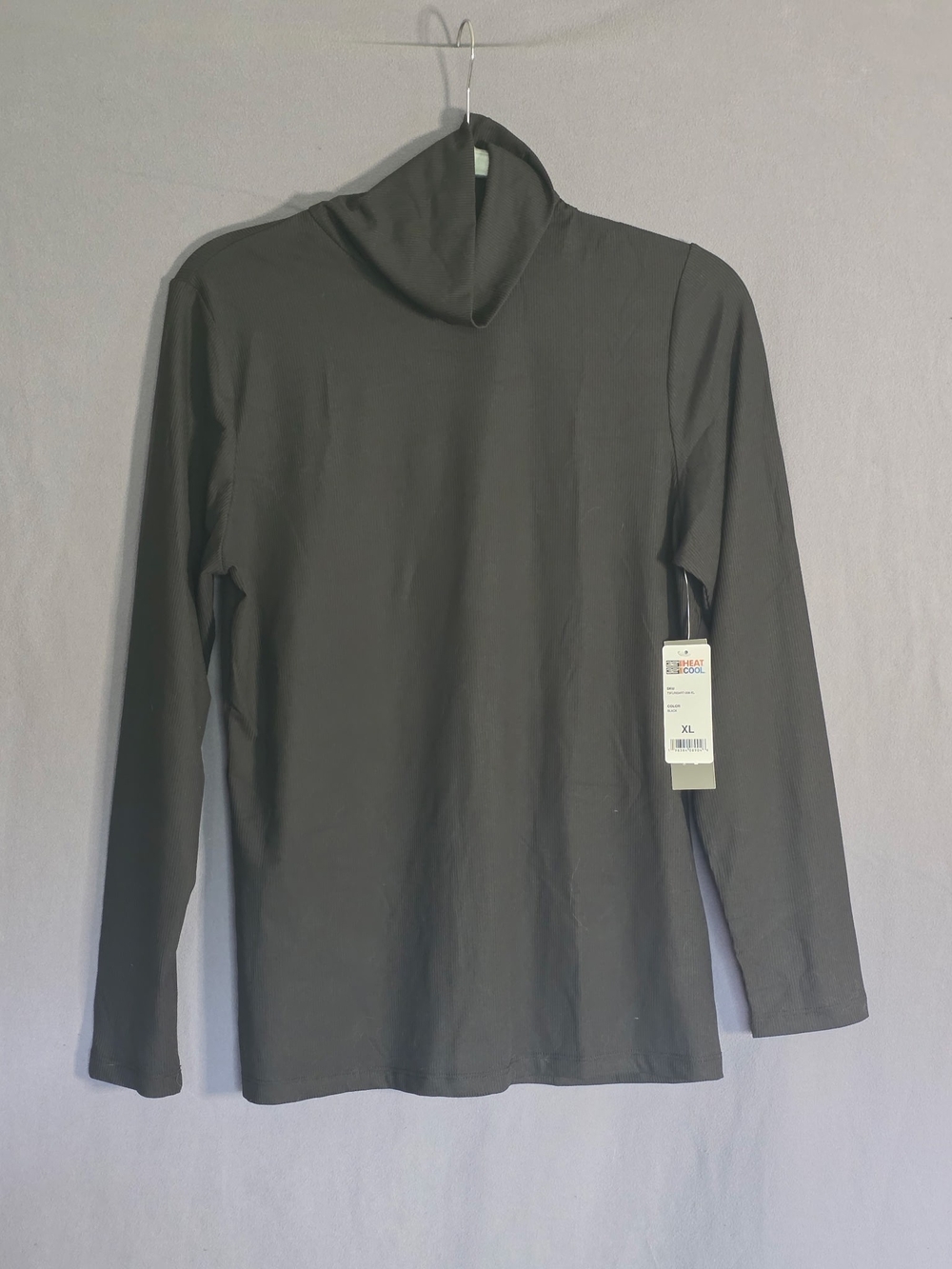 32 Degrees Heat Black Turtleneck Top – XL